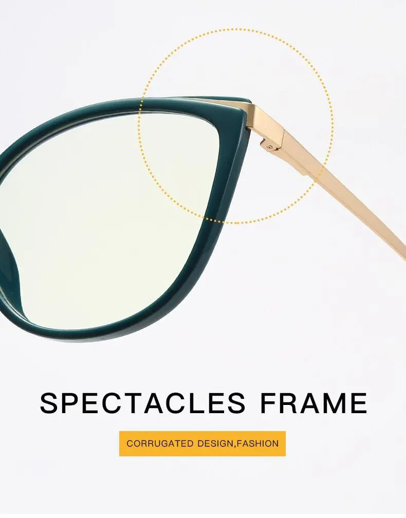 Women's Cat Eye Full Rim Acetate Prescription Glasses 2052 — view 13 | Rx Spectacle