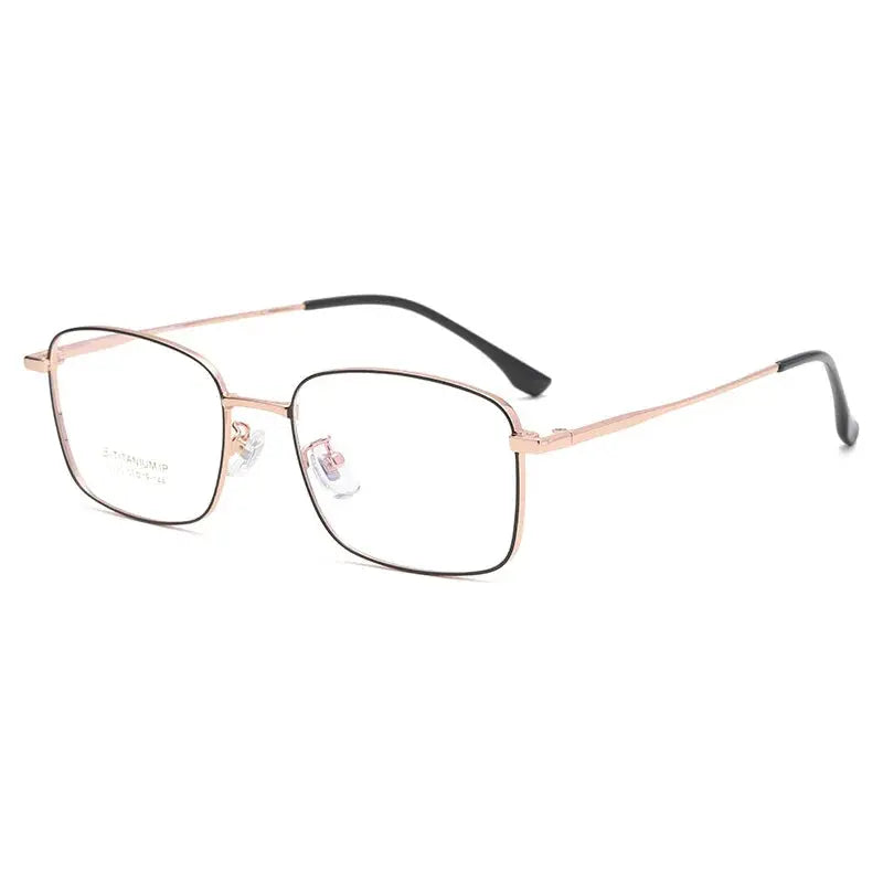 Unisex Square Full Rim Titanium Prescription Glasses 2320 — view 11 | Rx Spectacle