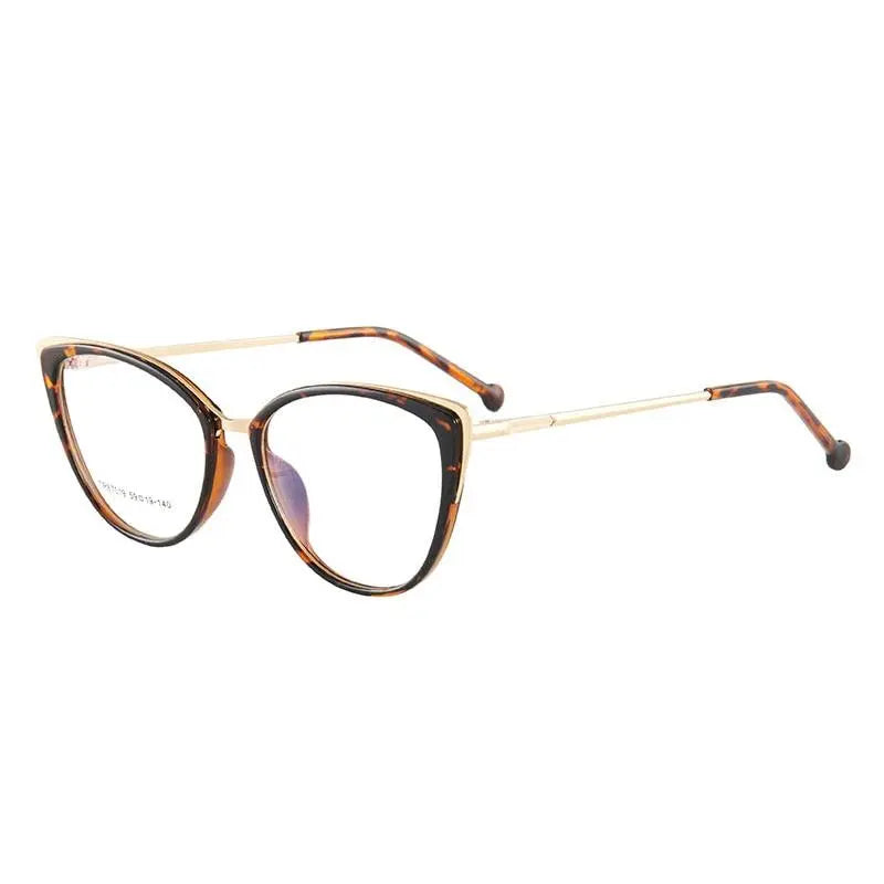 Women's Cat Eye Full Rim TR90 Prescription Glasses 7019 — view 8 | Rx Spectacle