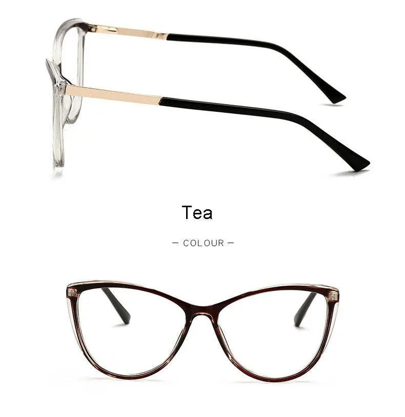 Unisex Cat Eye Full Rim Alloy Prescription Glasses 32002 — view 15 | Rx Spectacle