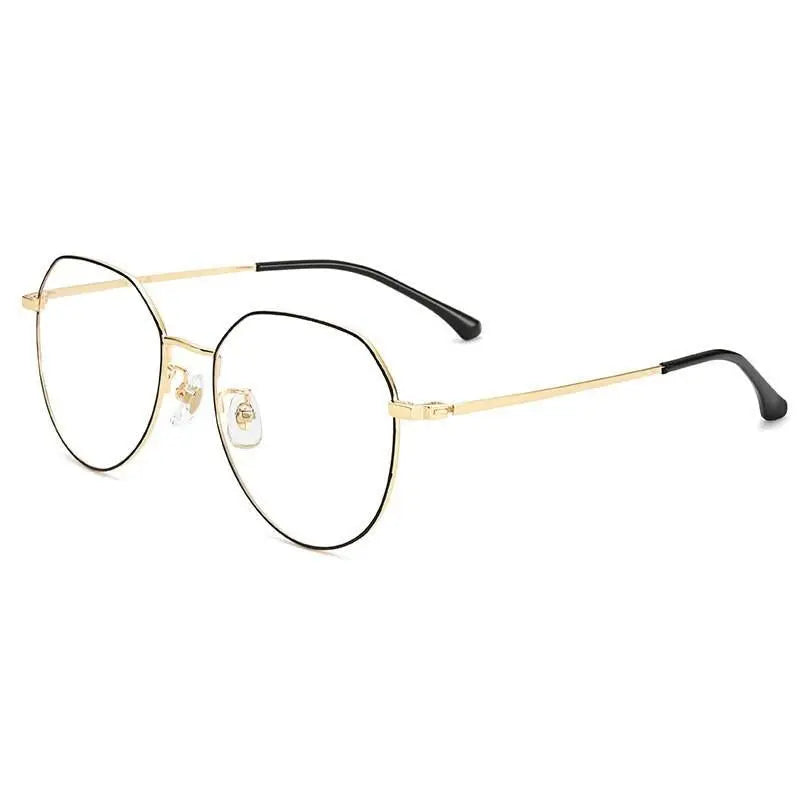 Unisex Oval Full Rim Titanium Prescription Glasses 89180 — view 9 | Rx Spectacle