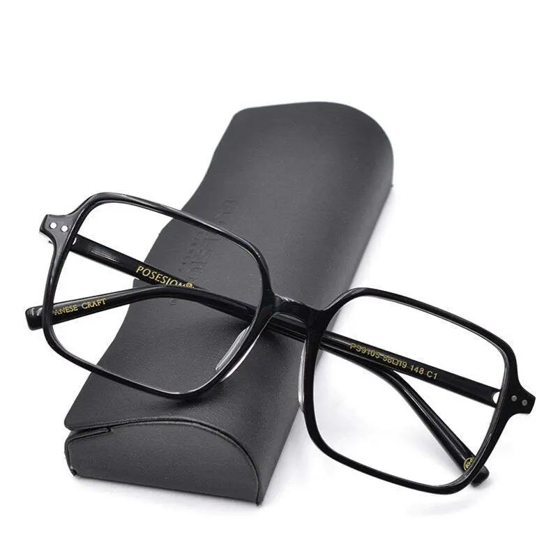 Women's Square Full Rim Acetate Oversized Prescription Glasses Ps9105 — view 6 | Rx Spectacle