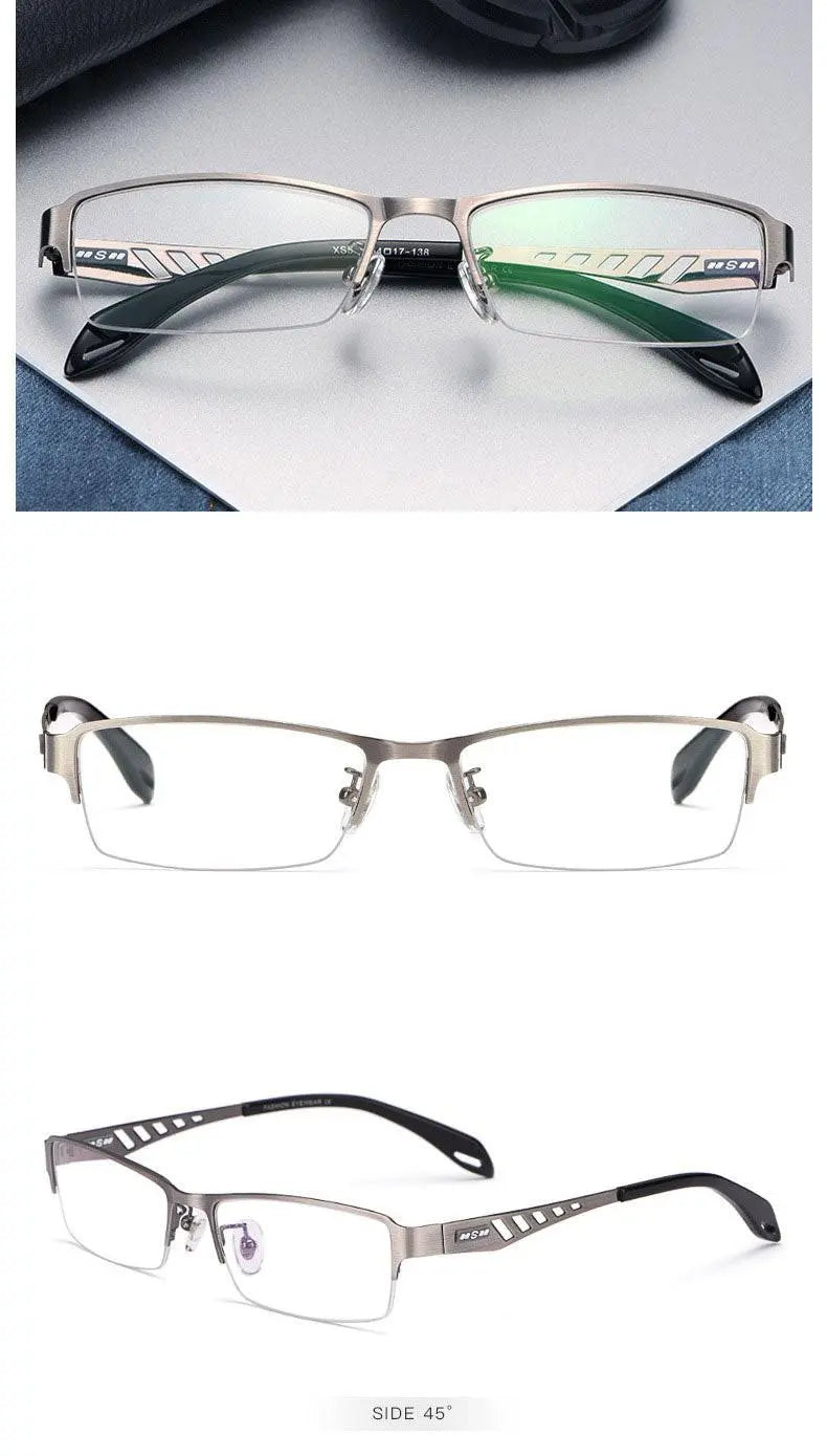 Unisex Semi-Rimless TR90 Prescription Glasses Xs505 — view 14 | Rx Spectacle