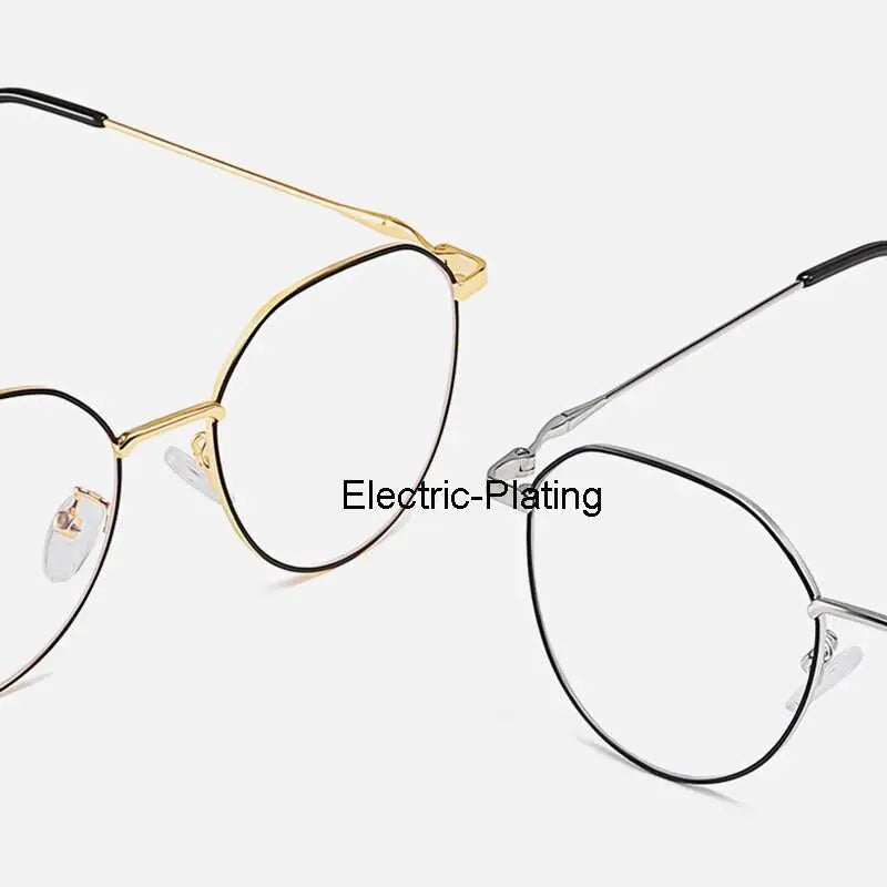Unisex Polygon Full Rim Alloy Prescription Glasses 1913 — view 8 | Rx Spectacle