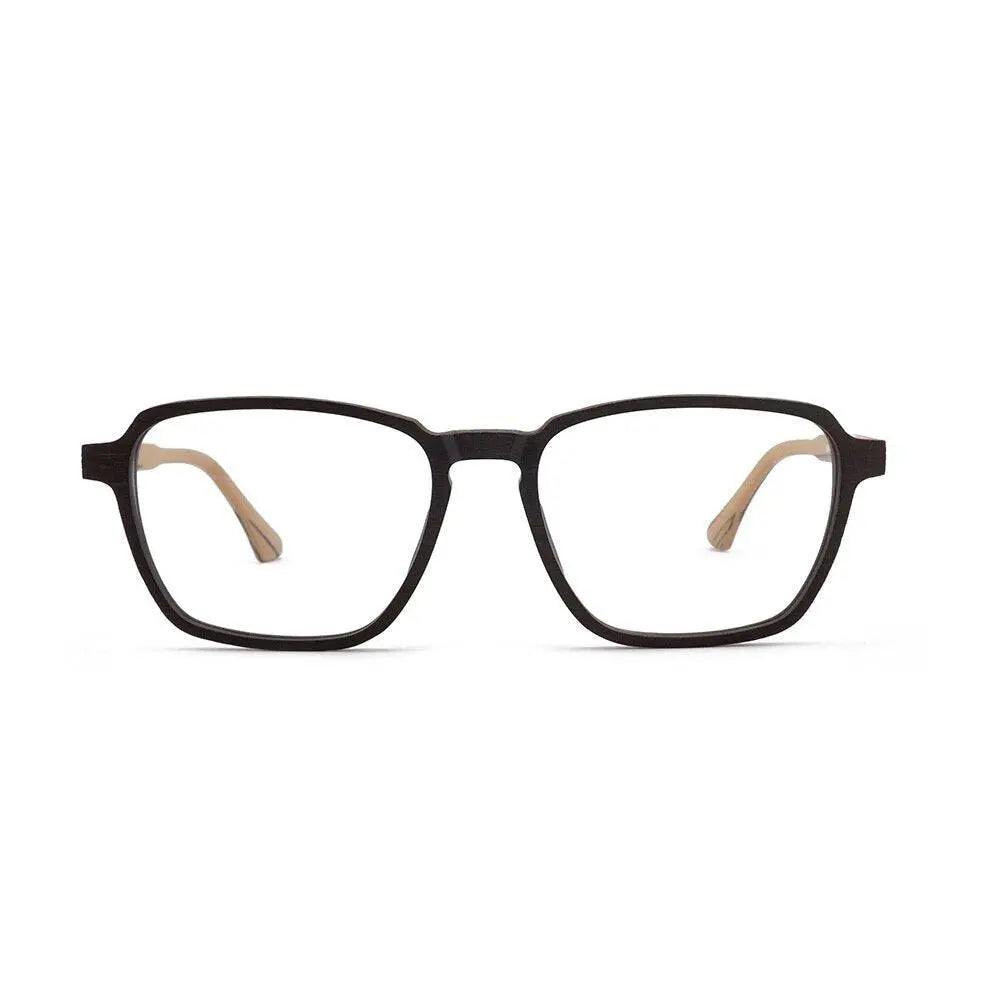 Men's Polygon Full Rim Wood Oversized Prescription Glasses 1694 — view 14 | Rx Spectacle
