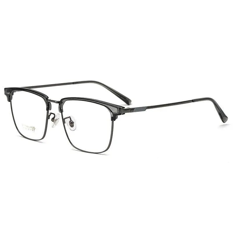 Men's Square Full Rim Titanium Prescription Glasses 2311YJ — view 9 | Rx Spectacle