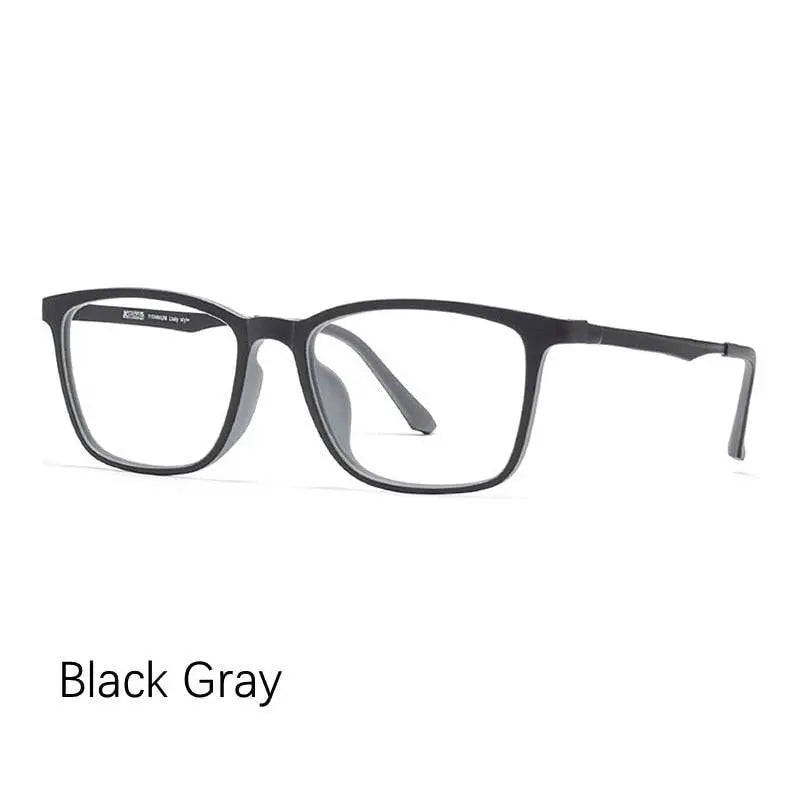 Men's Square Full Rim Titanium Prescription Glasses Y8808 — view 12 | Rx Spectacle