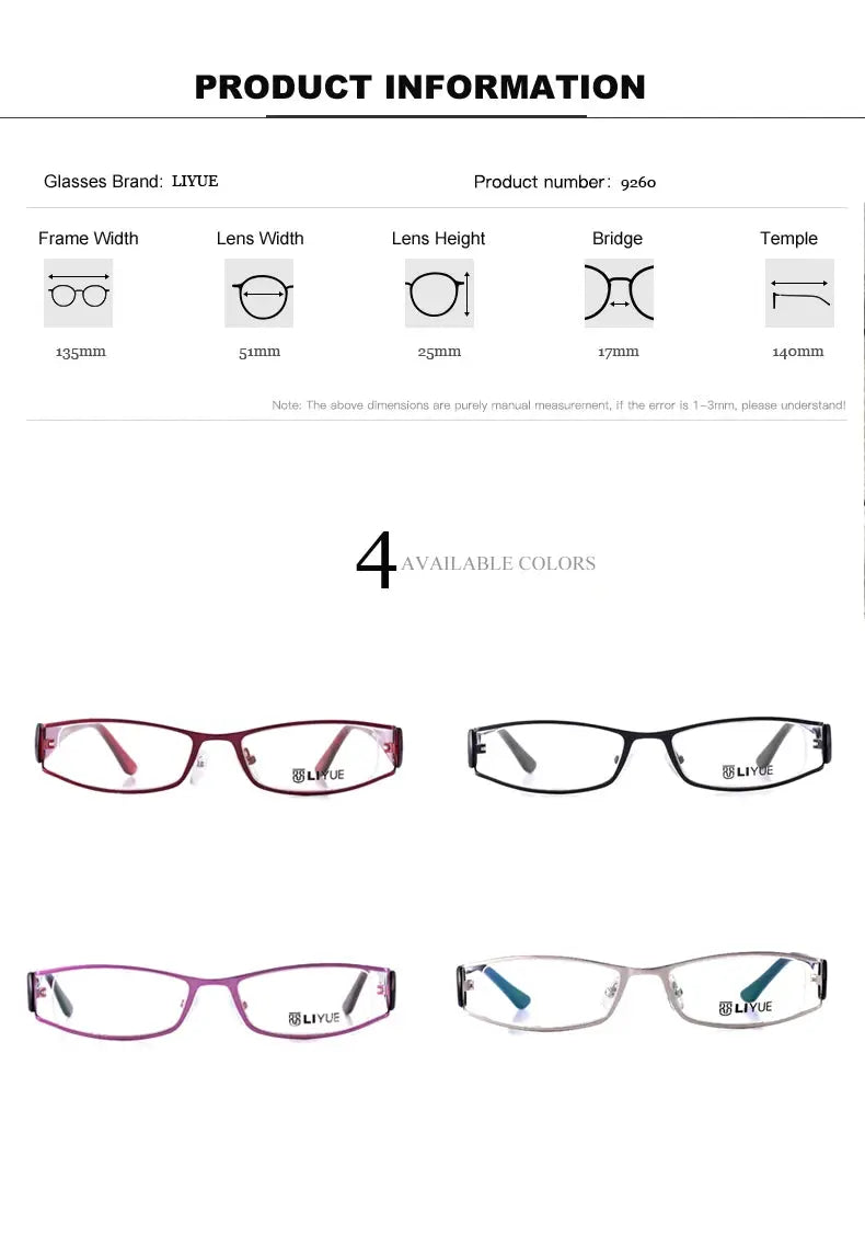 Women's Rectangular Full Rim Acetate Prescription Glasses 369260 — view 2 | Rx Spectacle