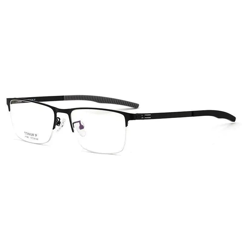 Men's Semi-Rimless Prescription Glasses F1983 — view 7 | Rx Spectacle