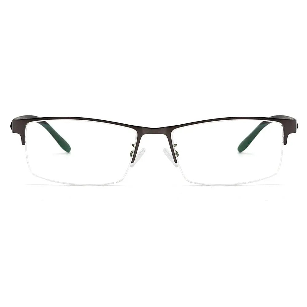 Men's Full Rim Alloy Oversized Prescription Glasses S61012 — view 2 | Rx Spectacle