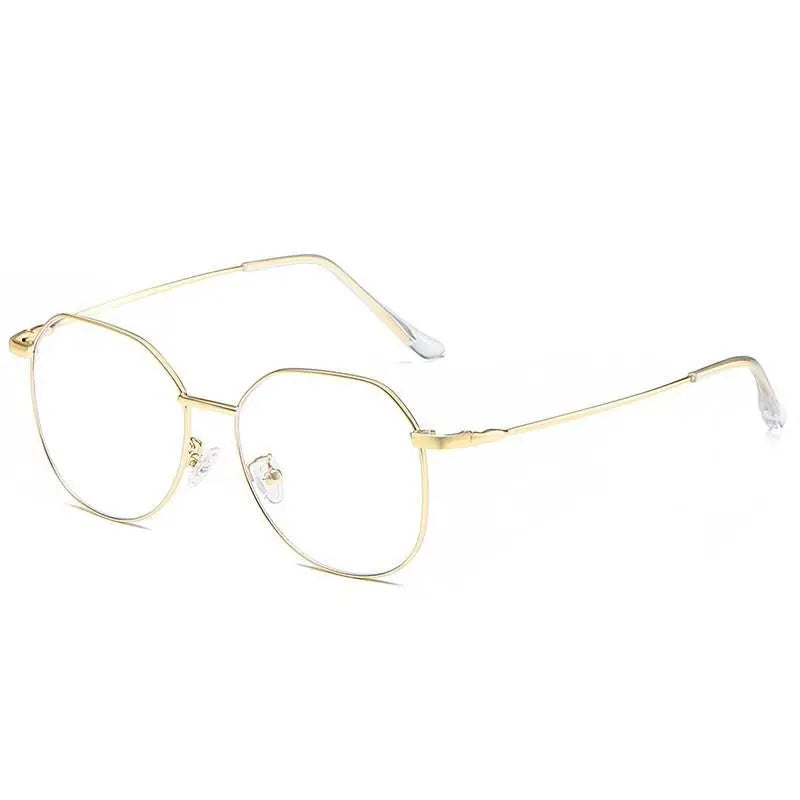 Unisex Polygon Full Rim Alloy Prescription Glasses Zy9038 — view 3 | Rx Spectacle
