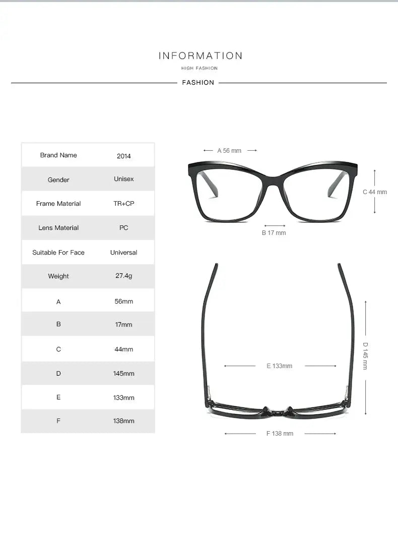 Women's Square Full Rim TR90 Prescription Glasses 320146 — view 2 | Rx Spectacle