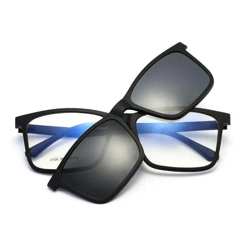 Men's Full Rim TR90 Clip-On Prescription Glasses 2126 — view 4 | Rx Spectacle