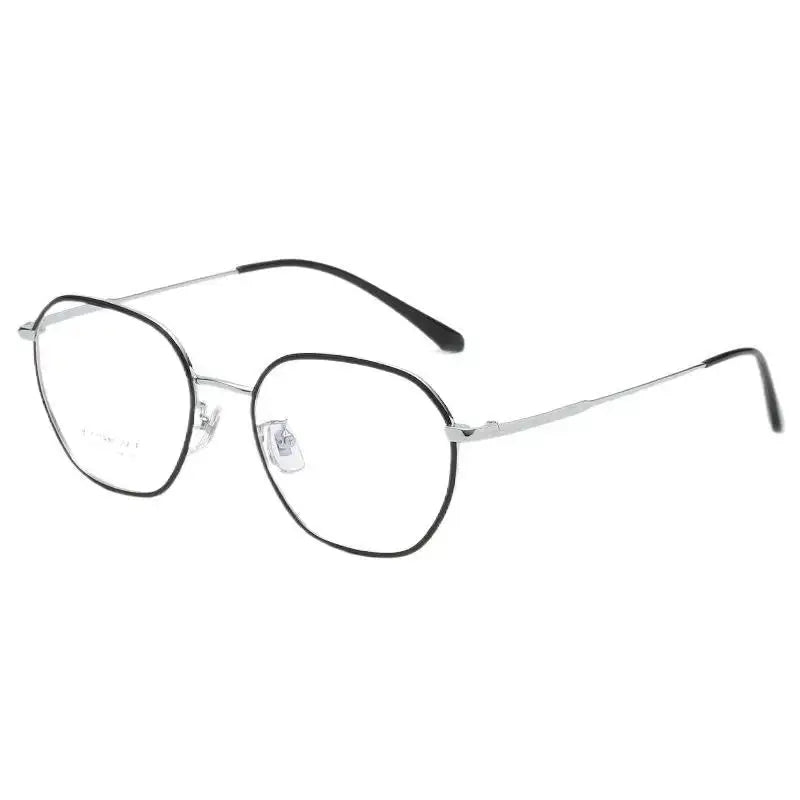 Unisex Polygon Full Rim Titanium Prescription Glasses 2237 — view 6 | Rx Spectacle