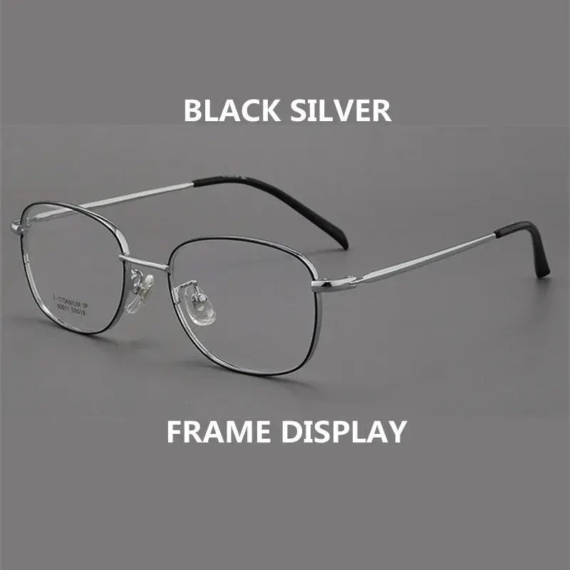 Unisex Irregular Full Rim Alloy Reading Glasses 80011 — view 7 | Rx Spectacle
