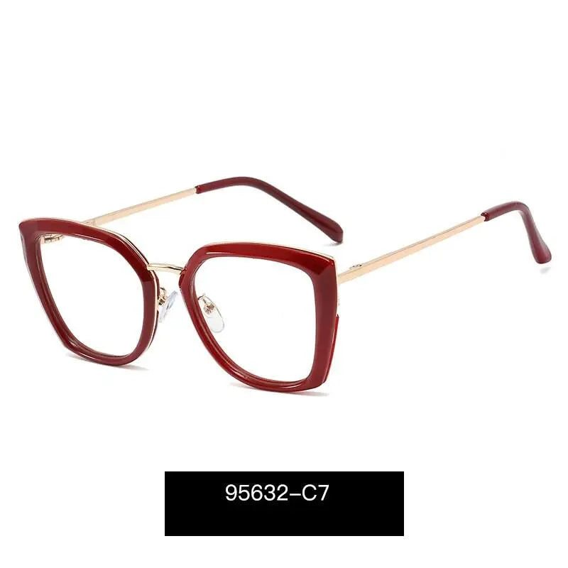 Women's Cat Eye Full Rim TR90 Prescription Glasses 95632 — view 8 | Rx Spectacle