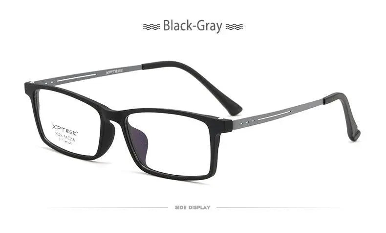 Unisex Rectangular Full Rim Titanium Prescription Glasses 9826 — view 18 | Rx Spectacle