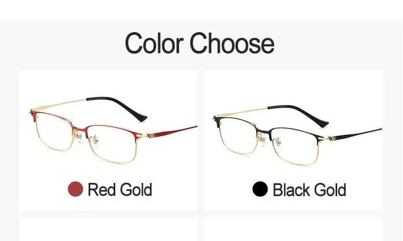 Women's Full Rim Titanium Prescription Glasses 86061 — view 18 | Rx Spectacle