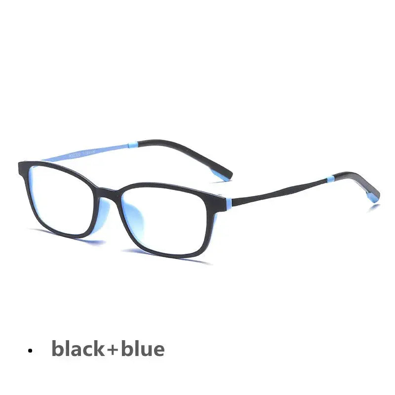 Women's Square Full Rim Titanium Prescription Glasses V1001 — view 8 | Rx Spectacle