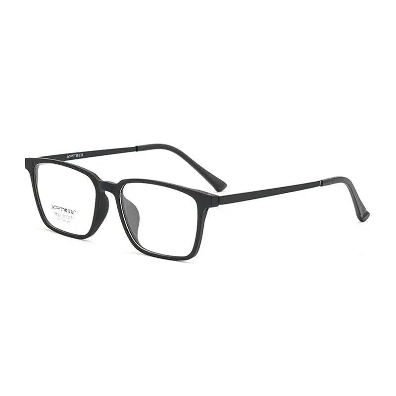 Unisex Square Full Rim Titanium Prescription Glasses — view 3 | Rx Spectacle