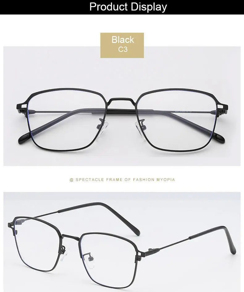 Unisex Square Full Rim Alloy Prescription Glasses 5006 — view 15 | Rx Spectacle