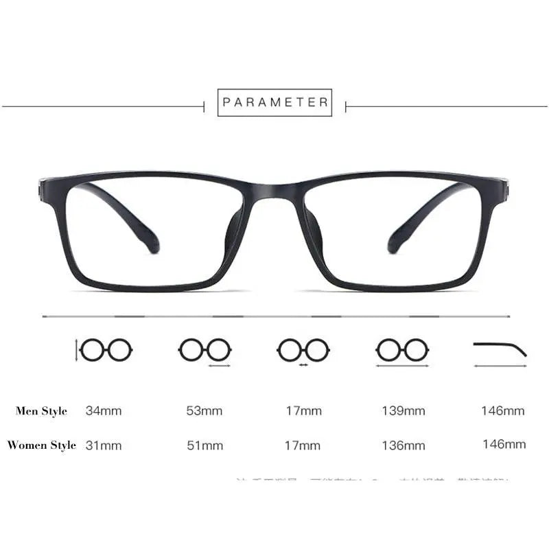 Unisex Full Rim TR90 Prescription Glasses X1x2 — view 12 | Rx Spectacle