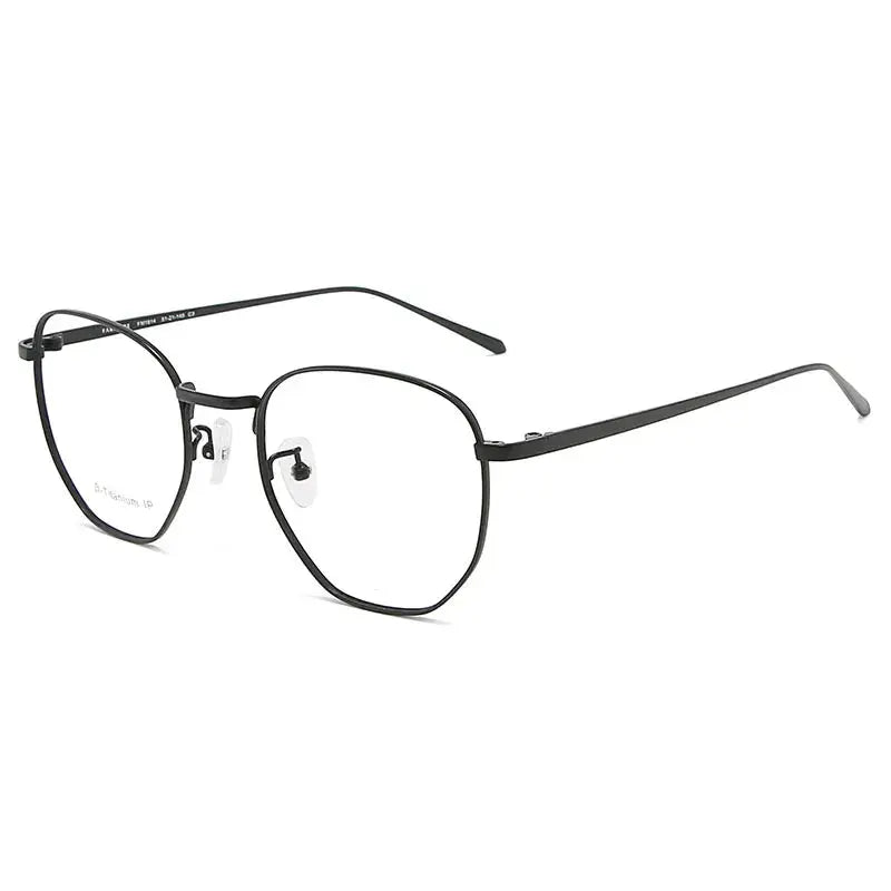 Men's Round Full Rim Alloy Prescription Glasses 1814 — view 6 | Rx Spectacle