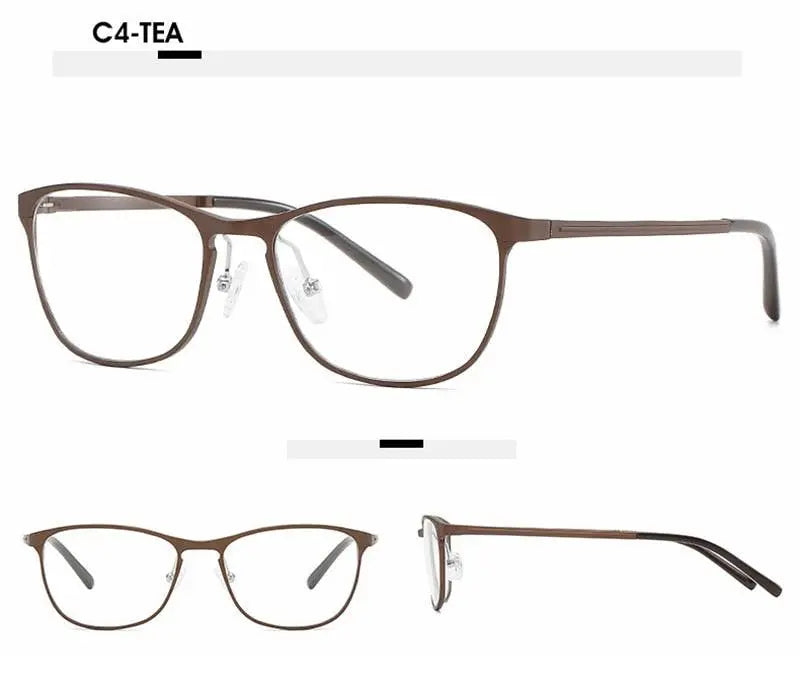 Unisex Square Full Rim Alloy Prescription Glasses 6290 — view 15 | Rx Spectacle