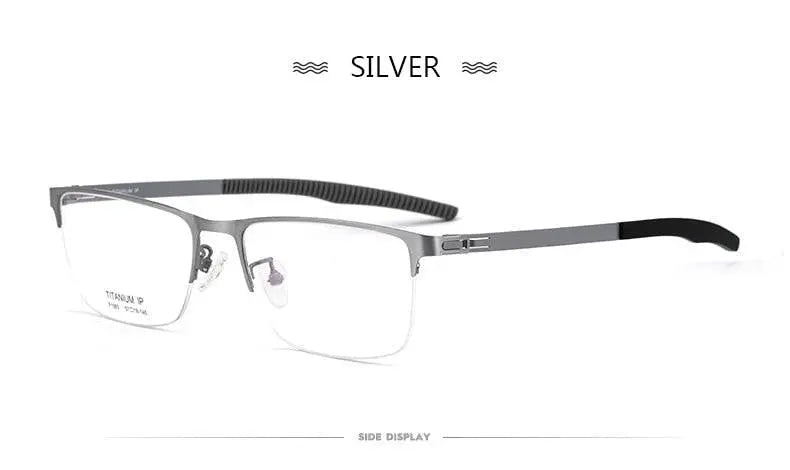 Men's Semi-Rimless Prescription Glasses F1983 — view 13 | Rx Spectacle