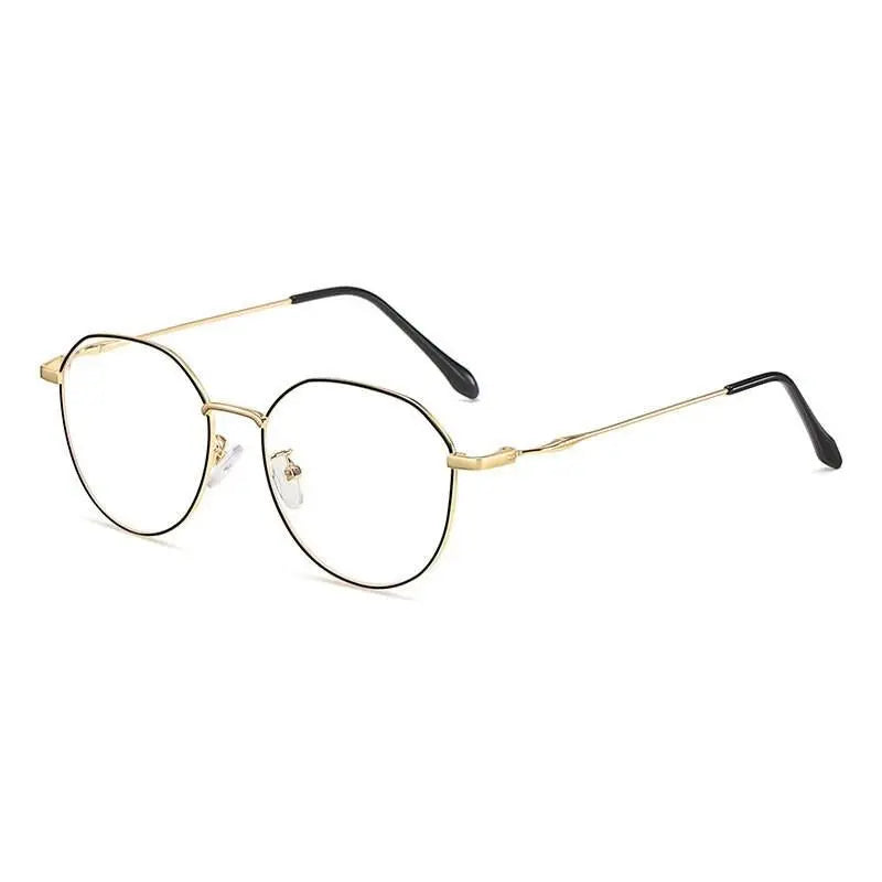 Unisex Polygon Full Rim Alloy Prescription Glasses 1913 — view 4 | Rx Spectacle