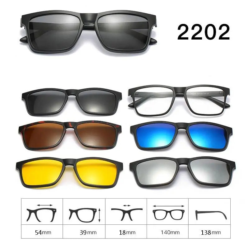 Unisex Full Rim Acetate Clip-On Prescription Glasses 1 — view 16 | Rx Spectacle