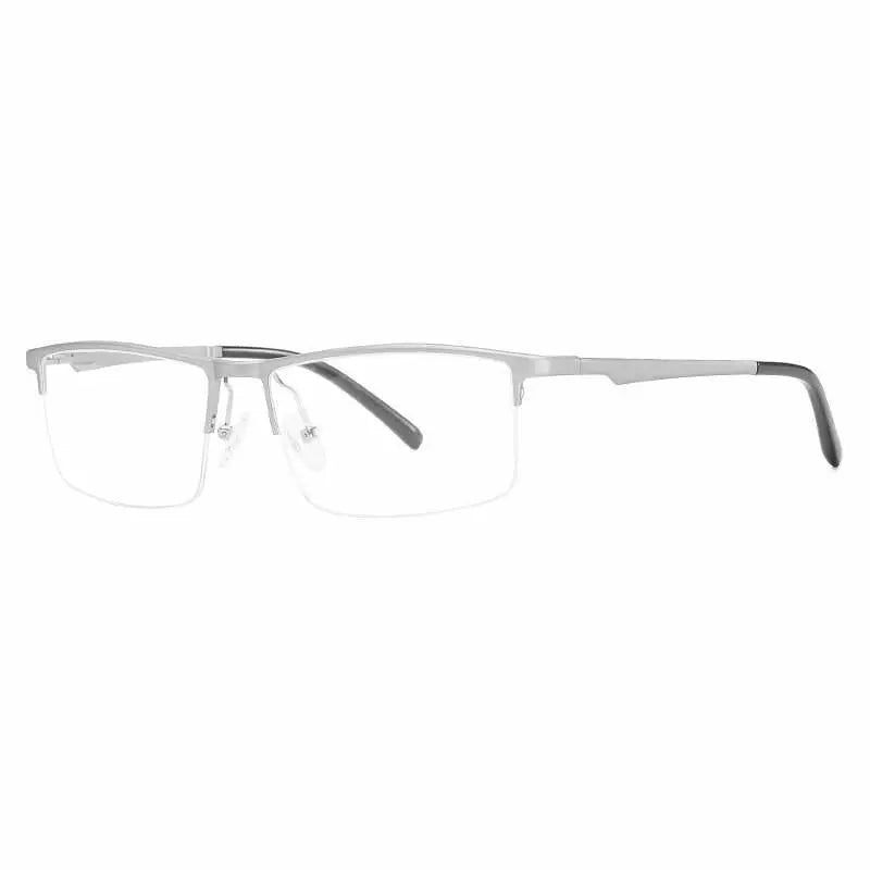 Unisex Semi-Rimless Alloy Prescription Glasses 6331 — view 4 | Rx Spectacle