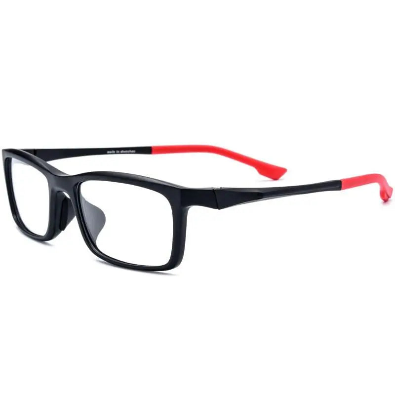 Men's Rectangular Full Rim Titanium Sports Glasses 17209 — view 2 | Rx Spectacle