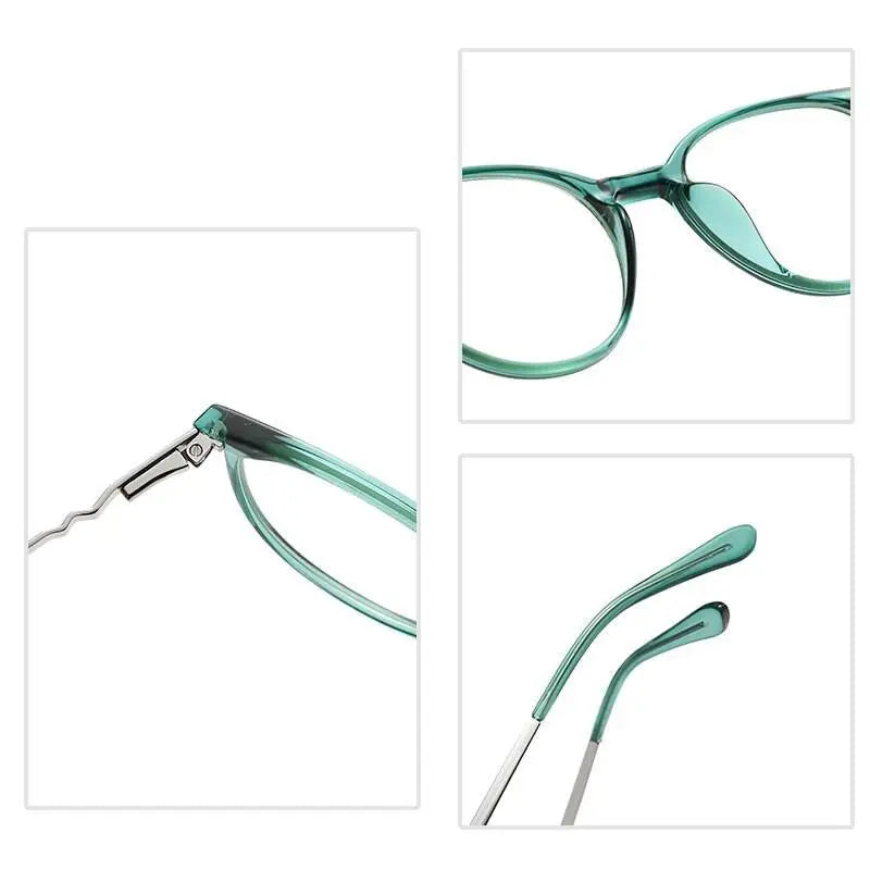 Women's Round Full Rim TR90 Prescription Glasses 2055 — view 8 | Rx Spectacle