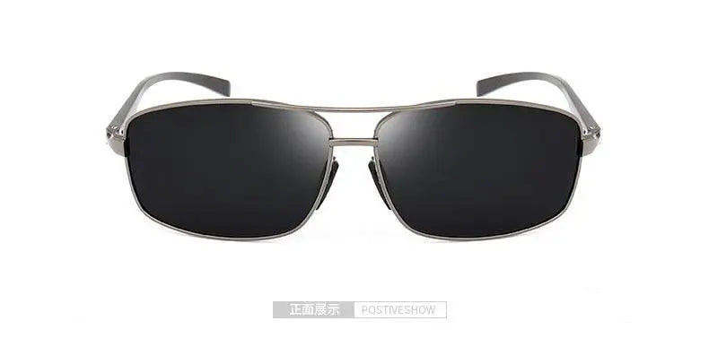 Men's Rectangular Full Rim Alloy Prescription Glasses 2458 — view 11 | Rx Spectacle