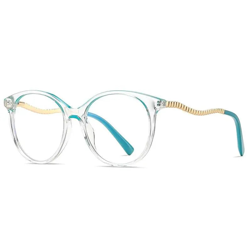 Women's Round Full Rim TR90 Prescription Glasses 2067 — view 4 | Rx Spectacle