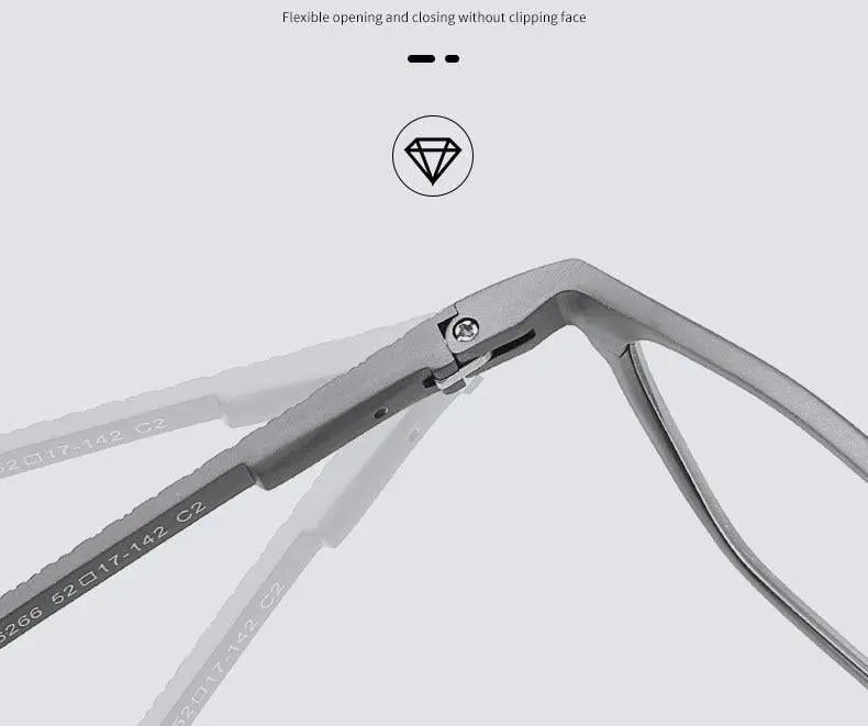 Unisex Full Rim Alloy Prescription Glasses 6266 — view 11 | Rx Spectacle