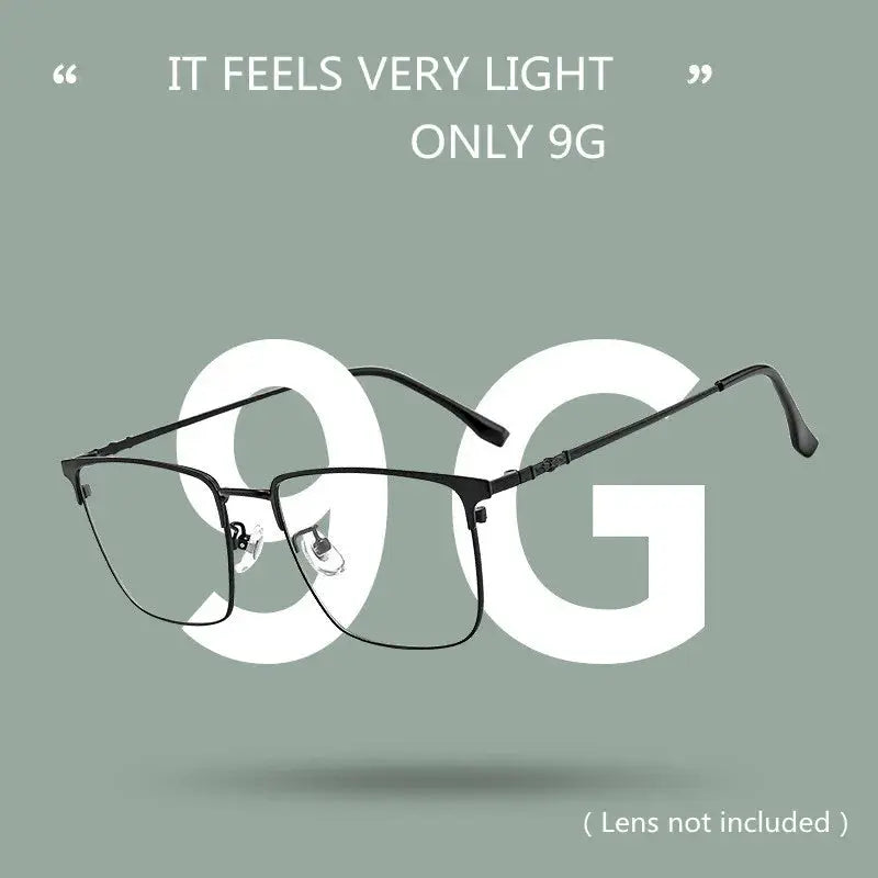 Unisex Square Full Rim Alloy Prescription Glasses 38007 — view 3 | Rx Spectacle