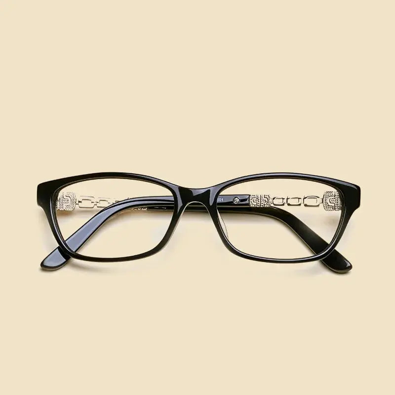 Women's Square Full Rim Titanium Prescription Glasses 424061 — view 4 | Rx Spectacle