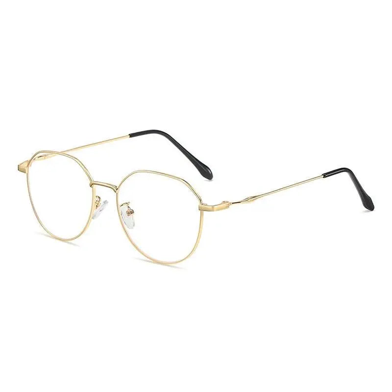Unisex Polygon Full Rim Alloy Prescription Glasses 1913 — view 6 | Rx Spectacle