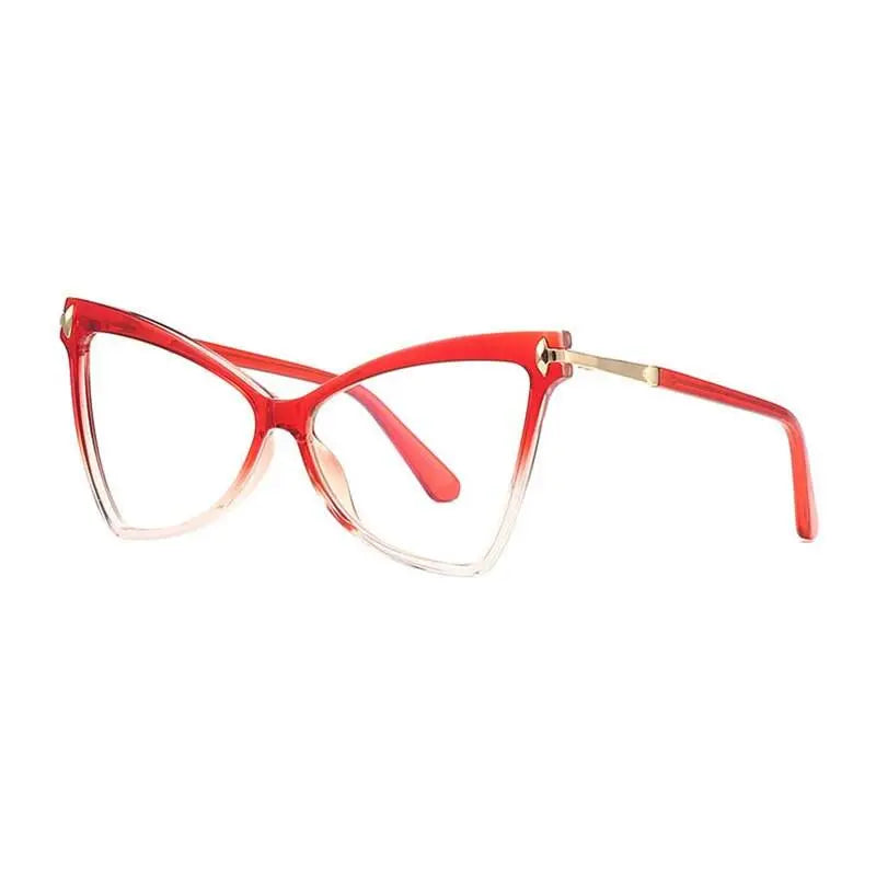 Women's Cat Eye Full Rim TR90 Prescription Glasses 2077 — view 9 | Rx Spectacle