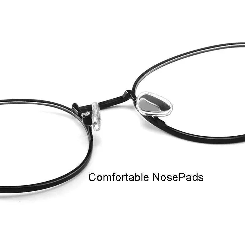 Unisex Round Full Rim Alloy Prescription Glasses 9905 — view 8 | Rx Spectacle