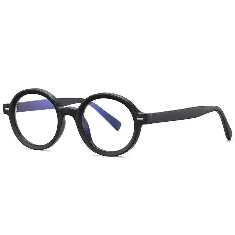 Unisex Round Full Rim Titanium Prescription Glasses 2092 — view 10 | Rx Spectacle