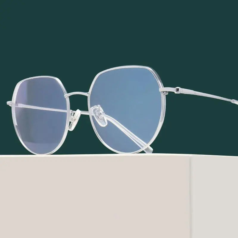 Unisex Round Full Rim Alloy Prescription Glasses 1121 — view 5 | Rx Spectacle