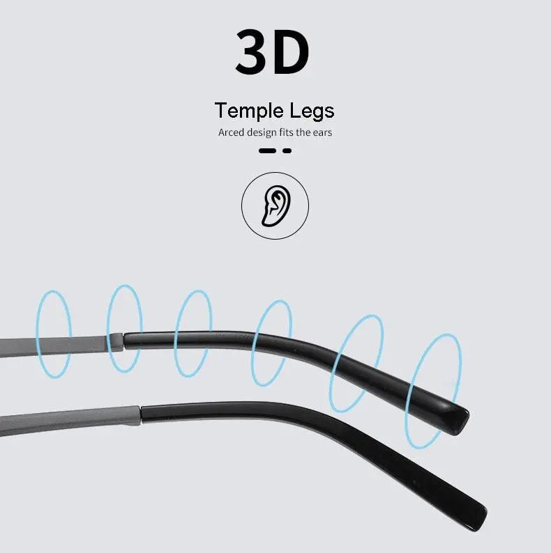 Unisex Semi-Rimless Alloy Prescription Glasses 6331 — view 13 | Rx Spectacle