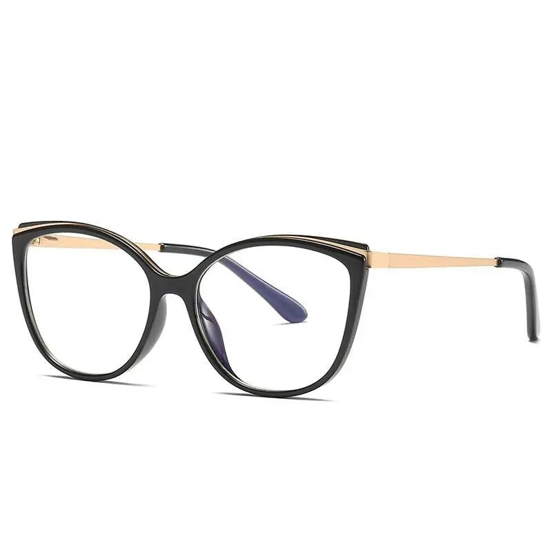 Women's Cat Eye Full Rim Acetate Prescription Glasses 2052 — view 4 | Rx Spectacle