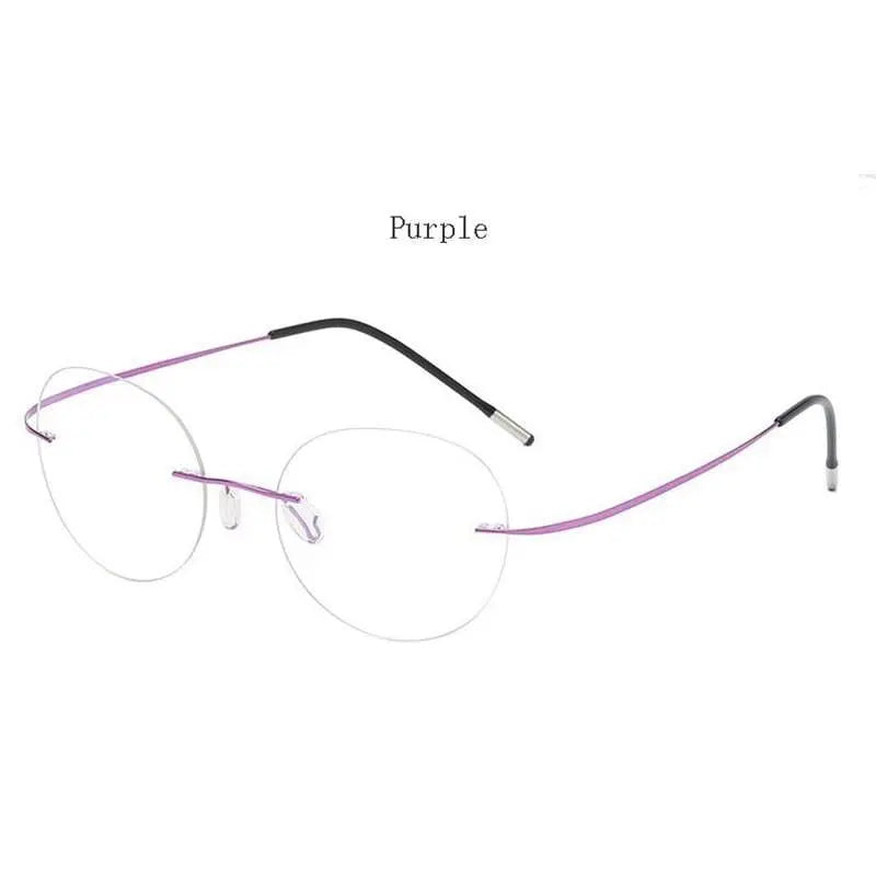 Unisex Polygon Rimless Titanium Prescription Glasses 6001-6002 — view 4 | Rx Spectacle