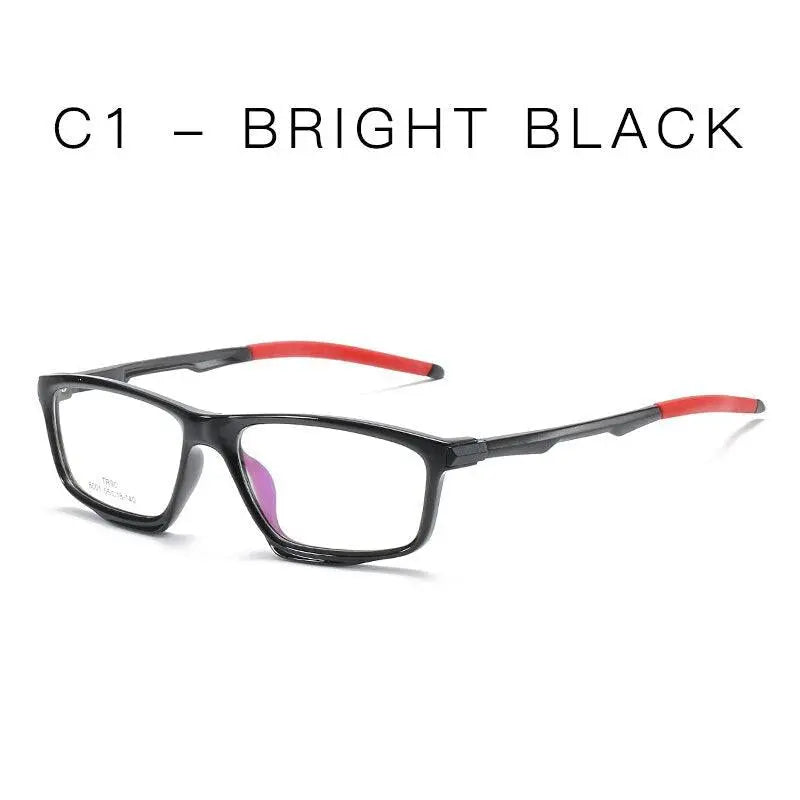 Unisex Square Full Rim TR90 Prescription Glasses 8001 — view 3 | Rx Spectacle