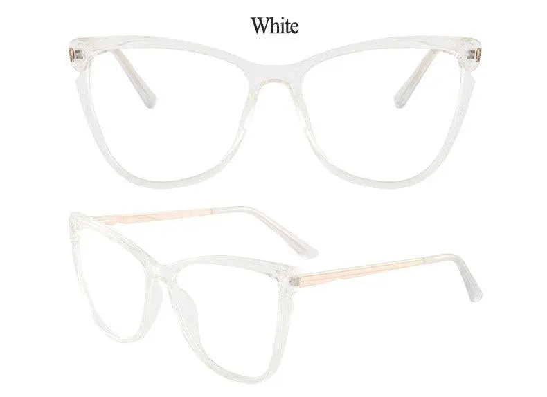 Women's Cat Eye Full Rim TR90 Prescription Glasses 7021 — view 18 | Rx Spectacle