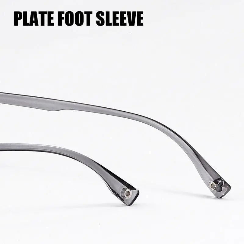Men's Square Full Rim Alloy Prescription Glasses 8534YF — view 8 | Rx Spectacle
